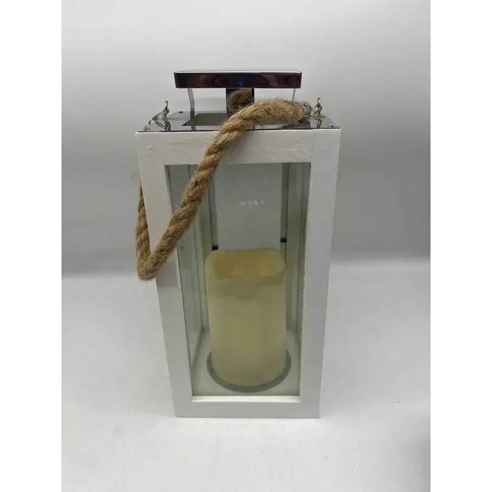 Mission Galley Flameless Warm White LED Candle Lantern